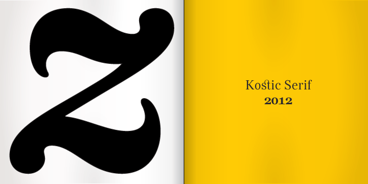 Kostic Serif Regular Font preview